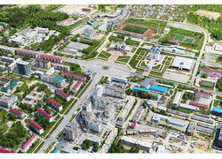 3D-модель Сахалинской области