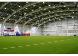 Открыт первый в Кузбассе крытый футбольный манеж «Запсиб Арена»