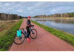 Открылась велосипедная трасса длинной 56 километров, проложенная между городами Дубна и Яхрома