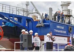 В&nbsp;Астраханской области спущен на&nbsp;воду земснаряд &laquo;Николай Гричановский&raquo; проекта FPDG3
