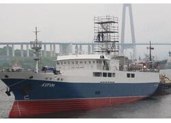 На&nbsp;СЗ &laquo;Восточная верфь&raquo; спущен на&nbsp;воду краболов &laquo;Аурум&raquo; проекта 03141