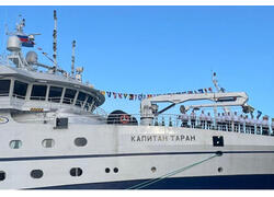 На траулере «Капитан Таран» проекта KMT02.03 поднят флаг России