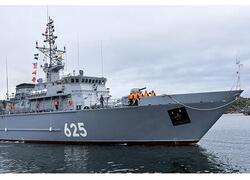 На Северный флот прибыл новейший тральщик с необитаемыми подводными аппаратами