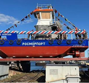 На&nbsp;Онежском ССЗ спущен на&nbsp;воду нефтемусоросборщик &laquo;МНМС Лебедь&raquo; проекта NE028