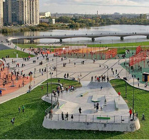Открыт парк и&nbsp;пешеходный мост из&nbsp;Москвы в&nbsp;Люберцы