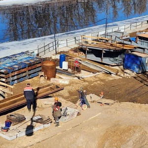 Выполнена первая поставка готовых металлоконструкций на&nbsp;строительство Рогачевского моста