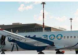 Аэропорт Красноярск принял новый российский самолет Ил‑114‑300