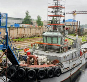 На&nbsp;Зеленодольском&nbsp;СЗ спущен на&nbsp;воду буксир &laquo;Кулой&raquo; проекта Т3150-ЗД