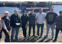 В&nbsp;Якутии на&nbsp;новой судоверфи спущена на&nbsp;воду баржа проекта &laquo;В2040&raquo; для перевозки пассажиров и&nbsp;грузов