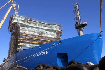Балтийский завод запустил реактор на&nbsp;строящемся ледоколе &laquo;Чукотка&raquo;