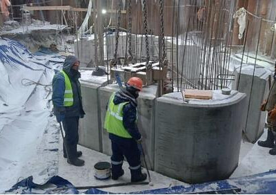 На&nbsp;мосту через реку Витим начали возведение русловых опор