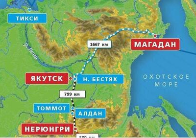 Начата трассировка железной дороги на&nbsp;Магадан