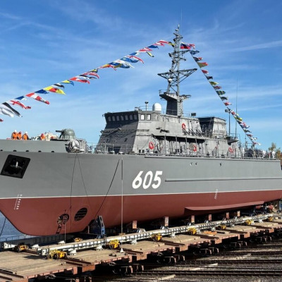 Спущен на&nbsp;воду морской тральщик &laquo;Семен Агафонов&raquo; проекта 12700